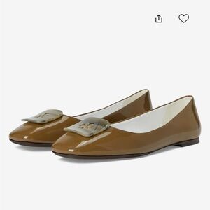 Tory Burch Brown Patent Leather Loafers